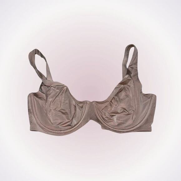 CUUP Underwire Tan Neutral Satin Feel Bra | Size 30G - Picture 1 of 8